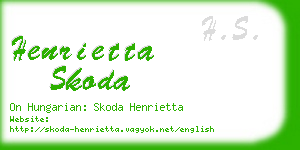 henrietta skoda business card